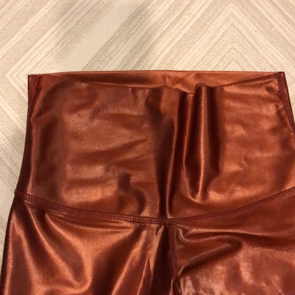 DYI | Pants & Jumpsuits | Dyi Rust Colored Shiny Full Length Leggings ...